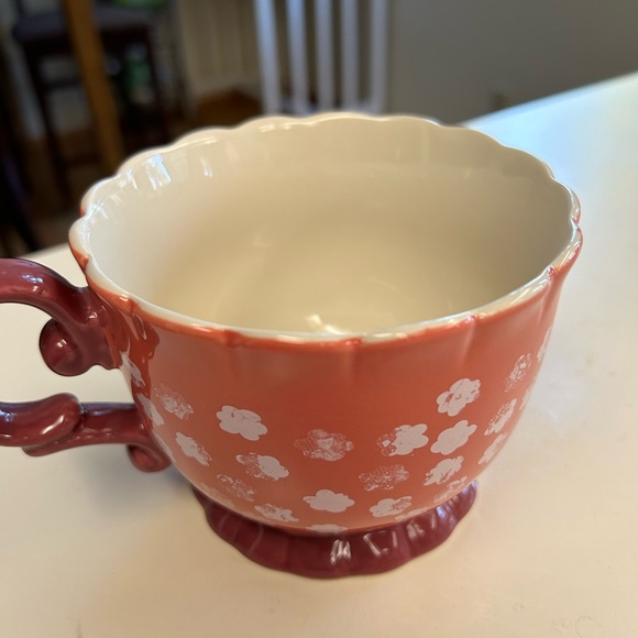 Urban Market mug large (16 oz). Ornate stem. Pink - Picture 4 of 5